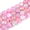 Natural Agate(Dyed & Heated) Beads Strands G-T139-8mm-88B-4