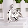 304 Stainless Steel Pendants STAS-H061-12AS-2
