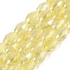 Electroplate Transparent Glass Beads Strands LS-GL-N002-01A-A02-1
