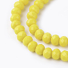 Imitation Jade Glass Bead Strands GLAA-F001-6x4mm-11-3