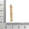 Brass Micro Pave Cubic Zirconia Pendants KK-F901-03B-G-3