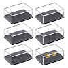 Transparent PS Plastic Cufflink Packaging Boxes CON-WH0110-023-1