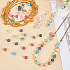 120Pcs 10 Colors Natural Weathered Agate Beads G-HY0001-90-4