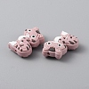 Cat Silicone Beads SIL-WH0002-86F-2