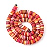 Handmade Polymer Clay Beads Strands CLAY-R089-6mm-T02B-20-7