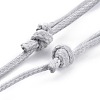 Adjustable Korean Waxed Polyester Cord Necklace Making AJEW-JB00510-03-3