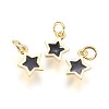 Enamel Brass Charms KK-G364-18G-02-1