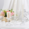 3Pcs 2 Styles Glass Candle Holders DJEW-HY0001-09-4