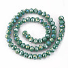 Electroplate Glass Beads Strands X-EGLA-A034-P8mm-B20-2