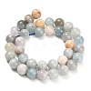 Natural Aquamarine Beads Strands G-F591-29B-10mm-01-3