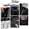Olycraft 10Pcs 10 Style 304 Stainless Steel Curb & Rope & Box & Wheat & Bar Link Chain Necklaces Set MAK-OC0001-009-6