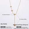 316L Surgical Stainless Steel Y Tassel Necklaces for Women FS-WGE9B28-15-1