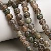 Tibetan Style dZi Beads Strands GG-NH0001-A03-8MM-1