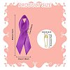100Pcs Awareness Ribbon Nylon Lapel Pin Backs for Backpack Clothes JEWB-GL0001-03B-2