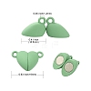 12 Sets 12 Colors Spray Painted Alloy Magnetic Clasps PALLOY-CJ0002-31-2