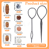 1Bag Plastic Hair Braiding Tool FIND-PA0001-56-2