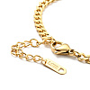 Rhinestone Charms Bracelet with Curb Chains BJEW-P273-01G-02-4