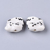 Handmade Bunny Porcelain Beads X-PORC-N004-97-2