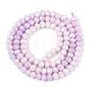 Anti-Tarnish Electroplate Rondelle Glass Beads Strands X-EGLA-T021-4mm-17-02-2