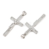 Easter Brass Micro Pave Clear Cubic Zirconia Pendants CU-CBADC6C-09P-01-2