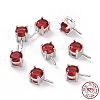 Rhodium Plated 925 Sterling Silver Peg Bails STER-D035-47P-03-4
