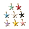 304 Stainless Steel Enamel Charms STAS-P405-01G-G-1