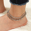 Alloy Crystal Rhinestone Bell Charm Tassel Anklets for Women WG95FC9-02-1
