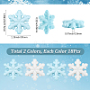 36Pcs 2 Colors Luminous Opaque Acrylic Beads OACR-SC0002-77-2