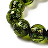 Handmade Dichroic Foil Glass Beads Strands DICH-U001-06J-3