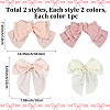 4Pcs 4 Styles Cloth Bowknot Alligator Hair Clips PHAR-SP0001-17B-2