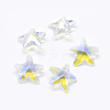 Faceted Glass Pendants GLAA-F068-F01-1
