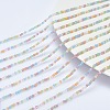 SUPERFINDINGS 10 Strands Opaque Glass Beads Strands GLAA-FH0001-38-3
