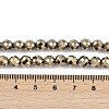 Electroplated Synthetic Non-magnetic Hematite Beads Strands G-H072-B01-01A-4