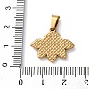 201 Stainless Steel Enamel Pendants STAS-U053-01G-3