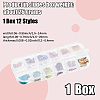 1 Set 12 Grid Nuggets Abalone Shell Nail Art Sequins for Woman Girls MRMJ-SP0001-07-2