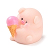 Resin Pig Figurines Ornament DJEW-Z003-01D-1