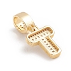 Brass Micro Pave Cubic Zirconia Pendants ZIRC-G165-13G-T-3