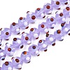 Handmade Bumpy Lampwork Beads Strands LA-CBA05D6-01-11-1