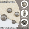 40Pcs 3-Hole Brass Buttons BUTT-CY0001-18B-5