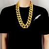Unisex Thick CCB Plastic Cuban Link Chains Necklaces LS-NJEW-V006-02G-1