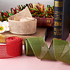 Yilisi 3 Rolls 3 Colors Polyester Imitation Linen Wrapping Ribbon OCOR-YS0001-02A-6