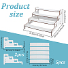 5-Tiers Wood Semicircle Dessert Display Risers ODIS-WH0030-183A-3