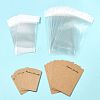 200Pcs 2 Styles Rectangle Cardboard Paper Earring Display Cards CDIS-FS0001-28-7