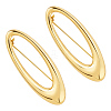 2Pcs Oval Alloy Brooched for Backpack Clothes JEWB-FG0001-74-1