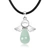 Angel Natural Green Aventurine Pendant Necklaces OH8264-11-1