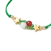 Christmas Themed Glass Seed Beads Braided Bead Bracelets for Women BJEW-MZ00189-03-3