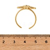 Ocean 304 Stainless Steel Cubic Zirconia Cuff Open Rings SA-CBA183D-06A-G-3