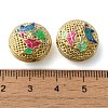 Rack Plating Brass Enamel Beads KK-P276-24B-G04-3