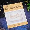 12Pcs Crescent Moon Brass Micro Pave Clear Cubic Zirconia Stud Earring Findings KK-BBC0009-89-6