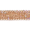 Transparent Electroplate Glass Beads Strands GLAA-F029-3mm-D12-1